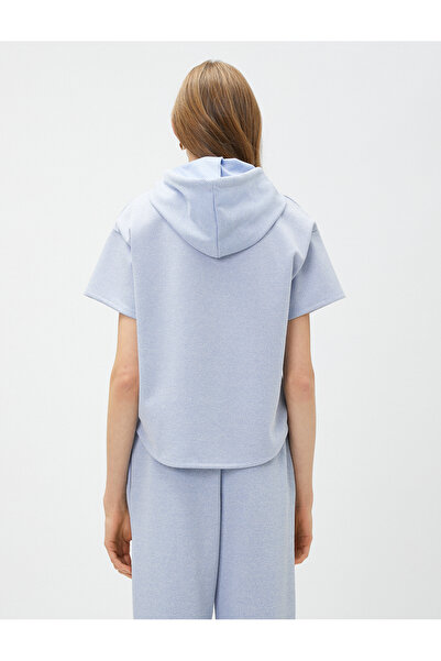 Koton Φούτερ με κοντό μανίκι με κουκούλα