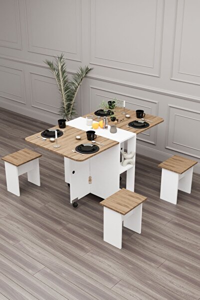 moka park avm Bozova Oval Yemek Masası Katlanabilir Yemek Masası