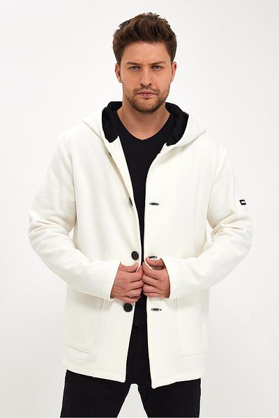 ALEXANDERGARDI Ζακέτα Oversize με κουκούλα και ράστερ εσωτερικά (E23-607 03)