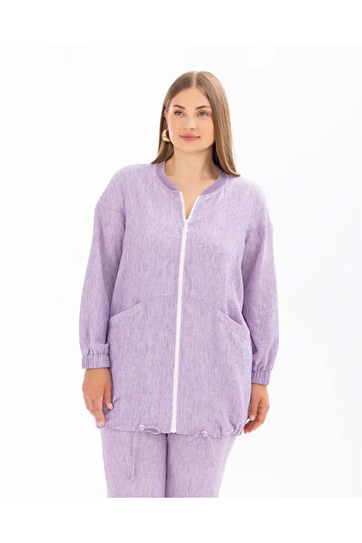 SEÇİL Gala-xi Великий розмір Без коміра Повна довжина на блискавці Спортивний жіночий плащ 10002412514008