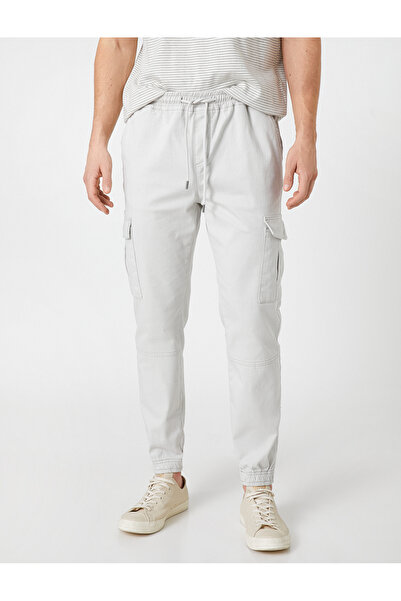 Koton Jogger-Cargohose mit Taschendetail an der Taille und Spitze