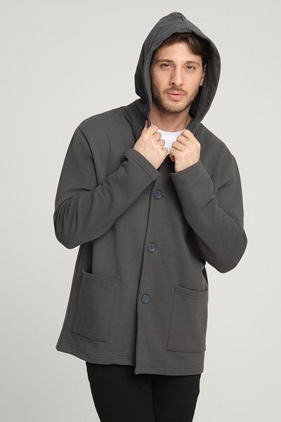 ALEXANDERGARDI Hooded Oversize Cardigan with Ribbon Inside (E23-607 03)