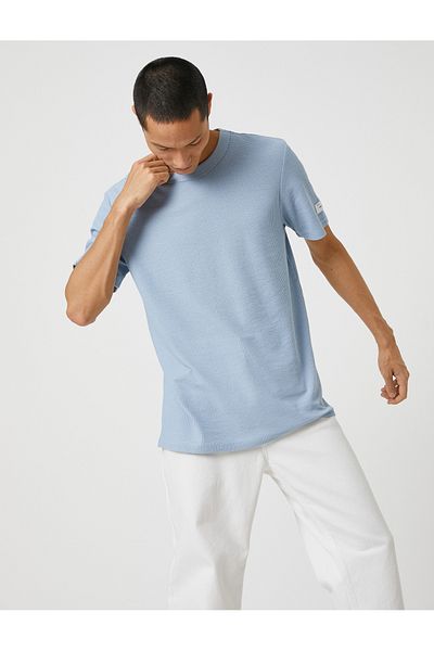 Koton Basic Textured T-Shirt Crew Neck Short Sleeve