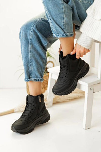 Acropol Süper Hafif Ortopedik Ve Içi Yünlü Termal Sıcak Kışlık Kürklü Kadın Bot