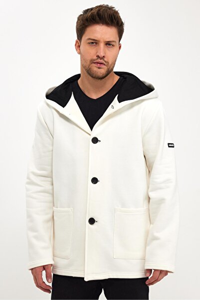 ALEXANDERGARDI Ζακέτα Oversize με κουκούλα και ράστερ εσωτερικά (E23-607 03)