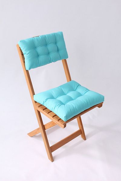 ALTINPAMUK Turquoise Bistro Kitchen Garden Chair - Backrest Cushion