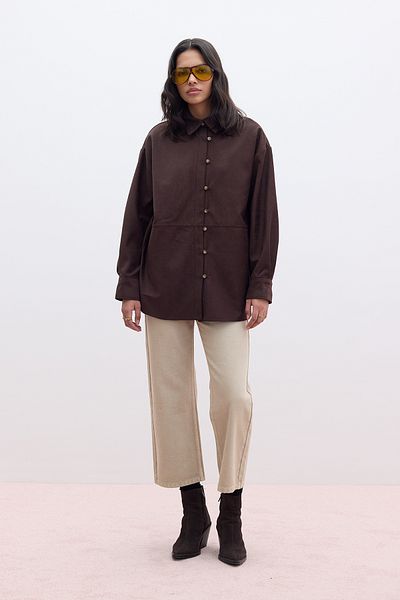 Manuka Wildlederhemd - Bitter Brown SUNI