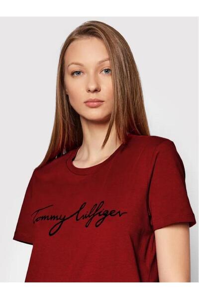 Tommy Hilfiger Map Crew Neck Women's Organic Cotton T-Shirt