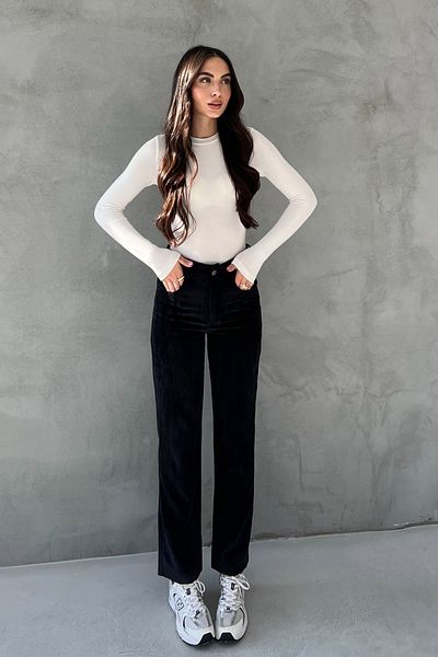 Seda Yalçın Atelier Black Velvet Pocket Trousers