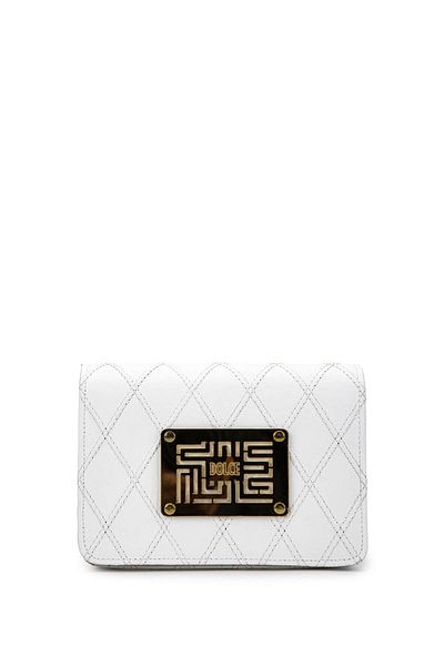 Dolce Women's Vegan White Cap Messenger Bag