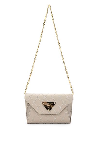 Dolce Women's Vegan Beige Cap Messenger Bag