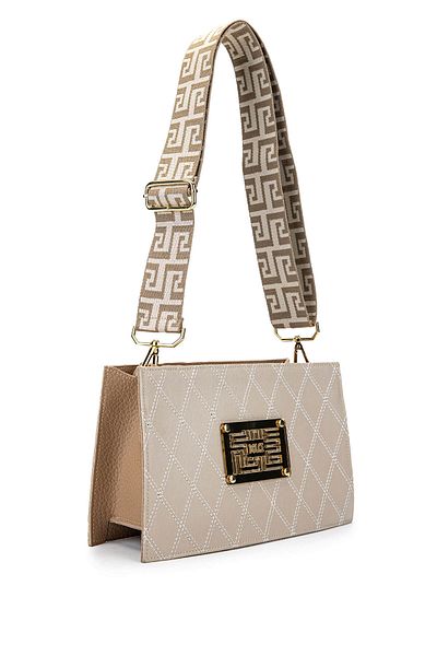 Dolce Women's Vegan Beige Messenger Bag