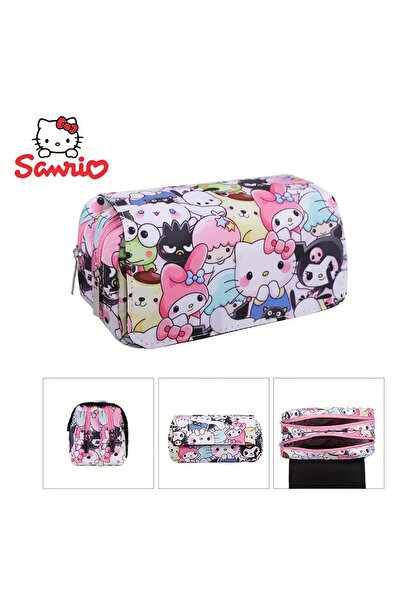 bundle island Trusa pentru creioane pentru copii Kuromi Hello kitty cu două c...