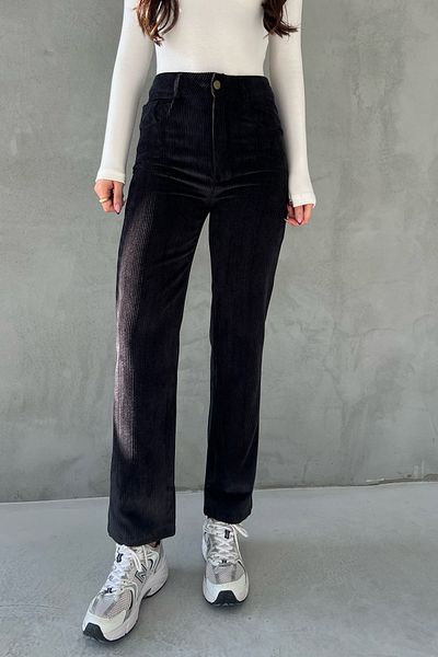 Seda Yalçın Atelier Black Velvet Pocket Trousers