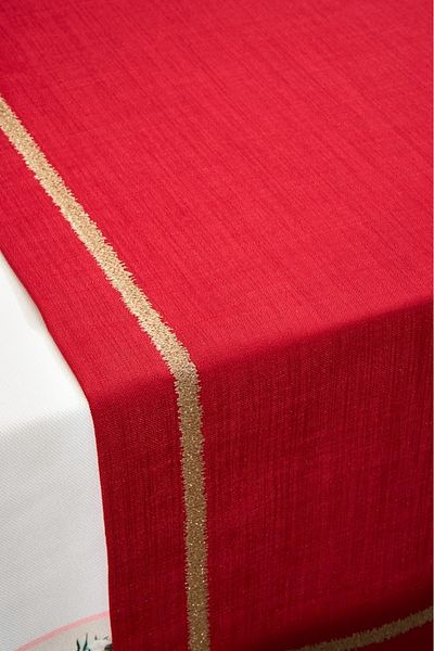 Karaca Новогодишен Stella Runner червен 45X145 см