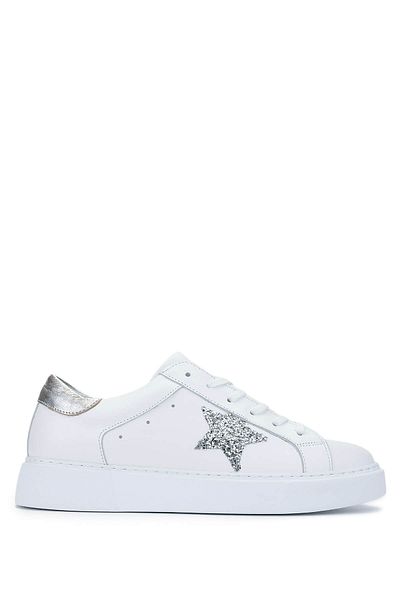 Tamer Tanca Women's Genuine Leather White Sneakers & Sports Shoes