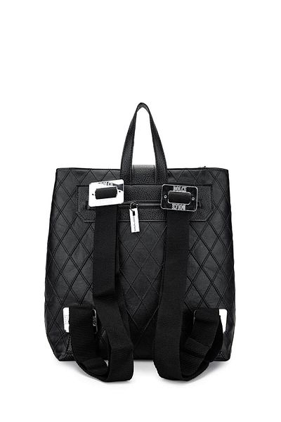 Dolce Women's Vegan Black Cap Backpack