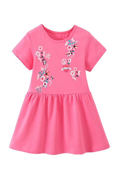 SAPS SAPS All Is Love Floral Graphic Dress - Pink