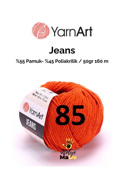 Yarnart 85 Μοντέλα Soft Coton Baby Jeans - Amugurimi Knitting Yarn, 55% βαμβάκι
