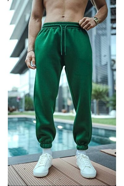 NO 601 Ανδρικό πράσινο λαστιχένιο παντελόνι