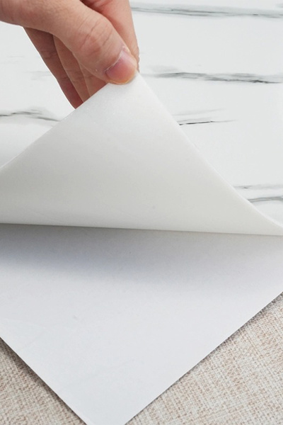 Genel Markalar 30x60 Cm Beyaz Damarlı Mermer Desenli Kendinden Yapışkanlı Mut...