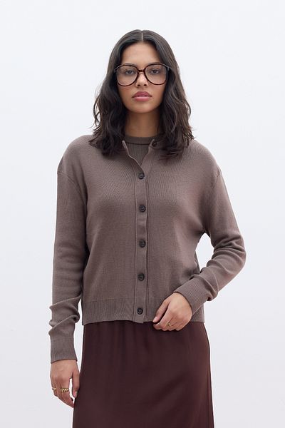 Manuka Mink Knitwear Cardigan - Soft Textured