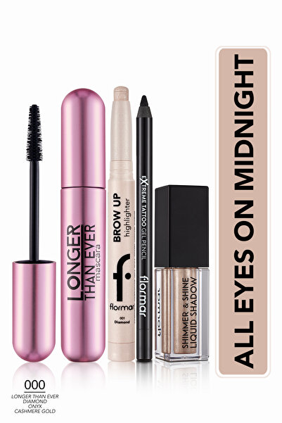 Flormar All Eyes on Midnight 4'lü Makyaj Seti