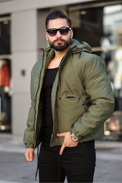 RHONES Men's Hooded Coat with Pocket Detail