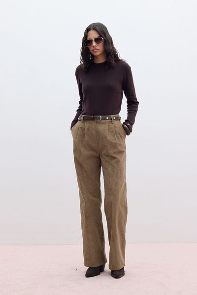 Manuka Bitter Brown Soft Textured Knitwear Sweater