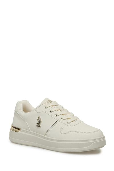 U.S. Polo Assn. ΠΟΛΟ ΑΣΝ. ALKA 4FX 101532313   - Flat παπούτσια με γυαλιστερό τακούνι και λεπτομέρεια με κορδόνια