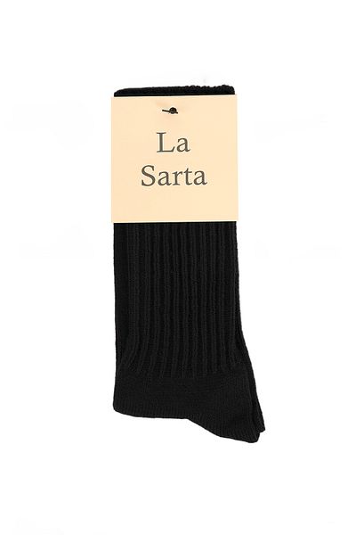 La Sarta Black Socks with Wool