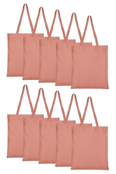 Çınar Bez Çanta 10 Adet Açık Pembe Bez Çanta