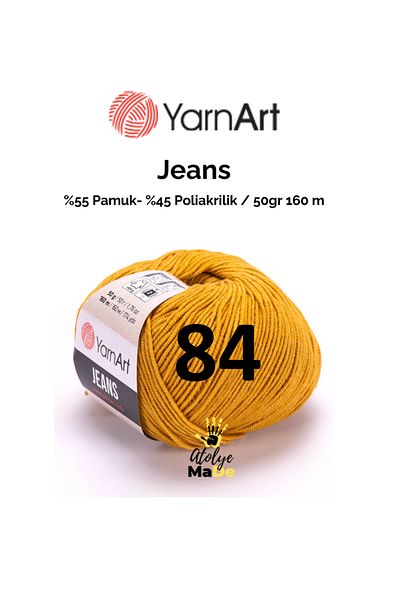 Yarnart 84 Μοντέλα Soft Coton Baby Jeans - Amugurimi Knitting Yarn, 55% βαμβάκι