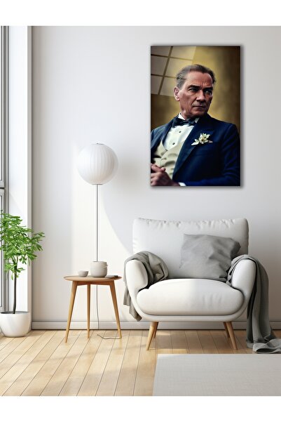 Atatürk Portre Cam Tablo