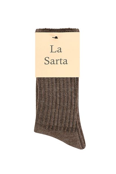 La Sarta Wool Brown Socks