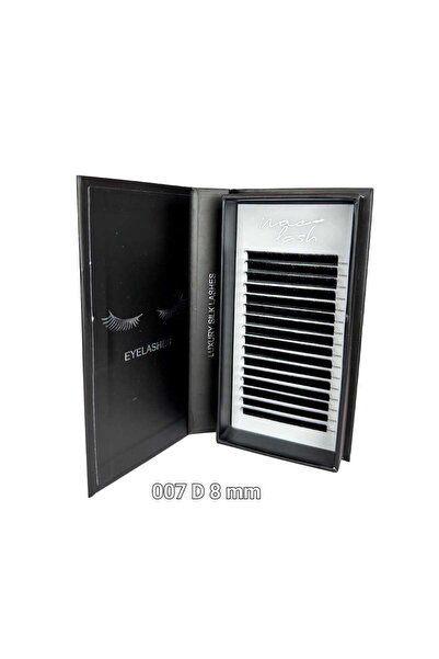 Aka Easyfan (çek-bırak) ipek kirpik 007 D kıvrım 8 mm