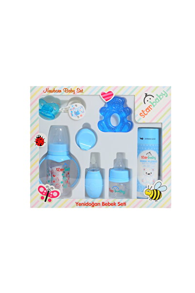 Star Baby Cam Yenidoğan Biberon Ve Emzik Seti 7 Ürün Mavi
