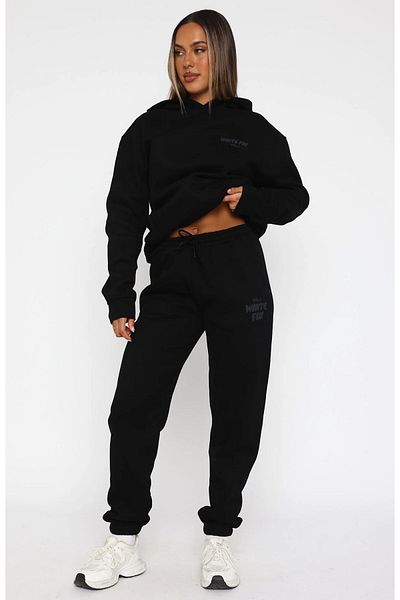 The Champ Clothing Дамски суичър с качулка Wf Women Vol 3, щампа, 100% памук, черен
