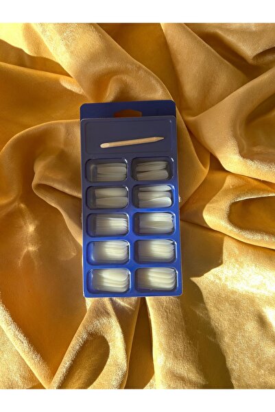 Noctua 100'lü Balerin Model Takma Tırnak Seti Rakı Beyazı (Yapıştırıcı Yoktur)