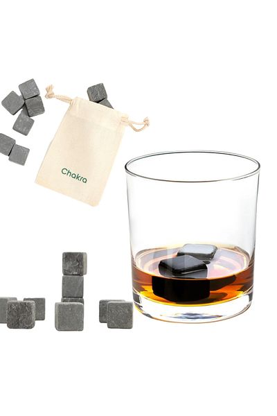 Chakra 9-teiliges Marmor-Whiskey-Steine-Set, Premium-Kühlstein, Set mit spezieller Aufbewahrungstasche, geruchlos