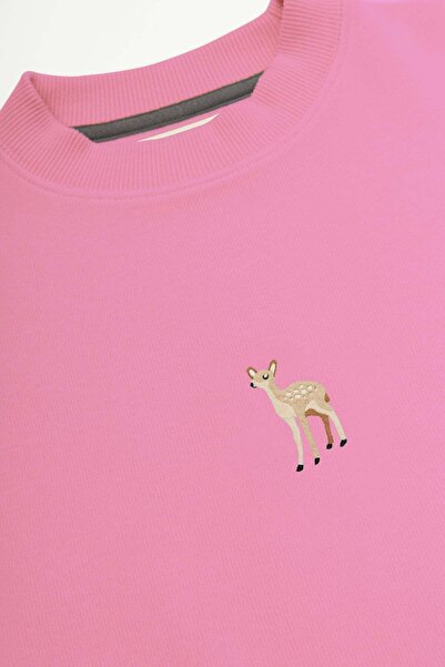 WWF Market Ceylan Supersoft Crop Sweatshirt - Pink