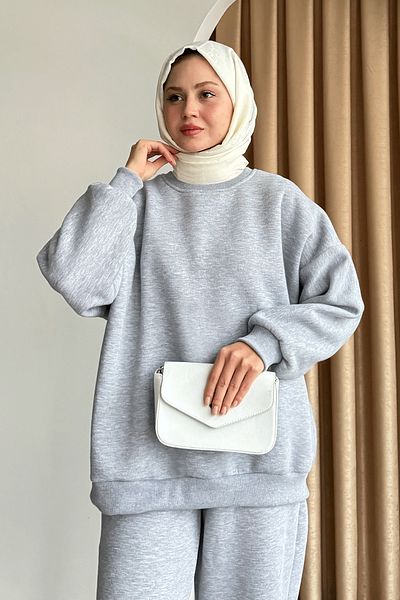 InStyle Raised Basic Gray Sweat