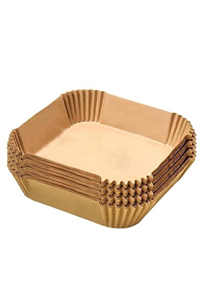 EFE PASTACILIK ورق خبز مربع متوافق مع Airfry - مقاوم للحرارة، 20 سم، 25 قطعة