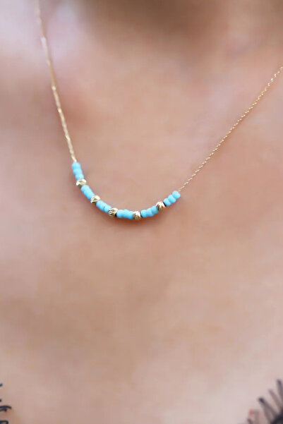 Glorria Altın Dorika Boncuk Kolye