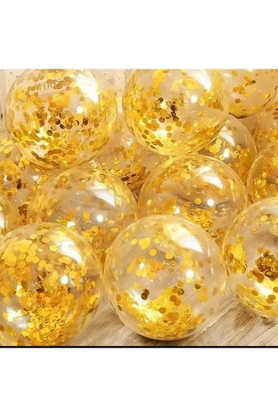 Öztürkpartievi بالون كونفيتي ذهبي