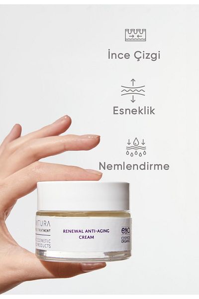 Iva Natura 50 Ml Anti-Aging Cream - Hyaluronic Acid, Anti-Aging and Wrinkle, Flower Essence