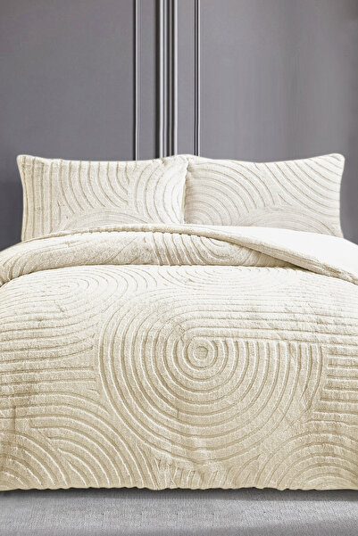 Royal Home Lizbon Rabbit Tavşan Tüyü Yatak Örtüsü Çift Kişilik