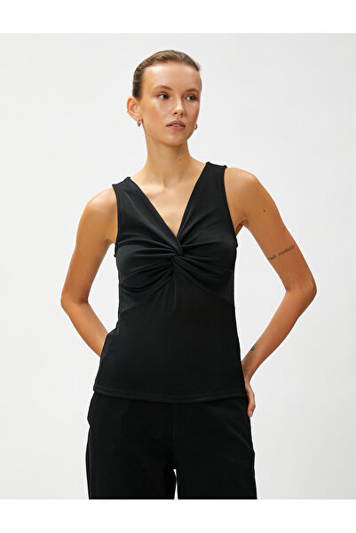 Koton Detailní uzlový sportovec s výstřihem do V bez rukávů