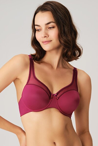 GOLDENBAY Soft Cup Minimizer Зменшуючий бюстгальтер - Без наповнювача, з кісточками та мереживними деталями 3606