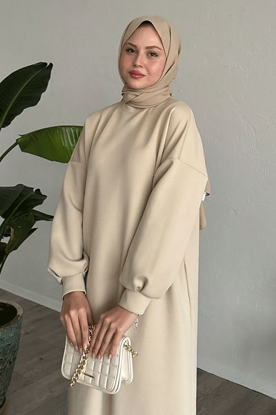InStyle فستان نيفرا جيب سكوبا ستون